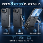 iPhone Duo専用 マグネット式フルカバーケース｜側面スタンド・MagSafe対応・耐衝撃